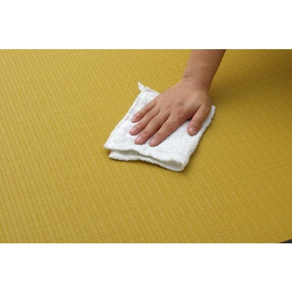 置き畳 ユニット畳 PP ポリプロピレン 軽量タイプ 水拭きできる 『スカッシュ』 ベージュ 約82×82×1.7cm (９枚1セット)　約４,５帖分　　8611040_3