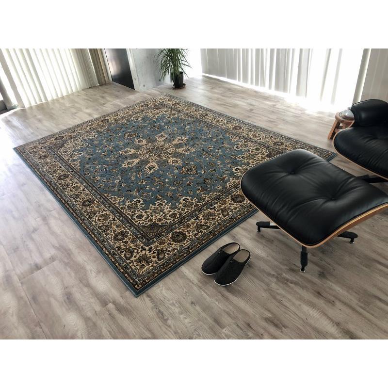 カーペット ラグ 絨毯 ジュータン 約３帖 約２００ｘ２５０ｃｍ 輸入ラグ エジプト製 アディール ブルー 11 Di Adhi Ru 250 Bl インテリアいちたや 通販 Yahoo ショッピング