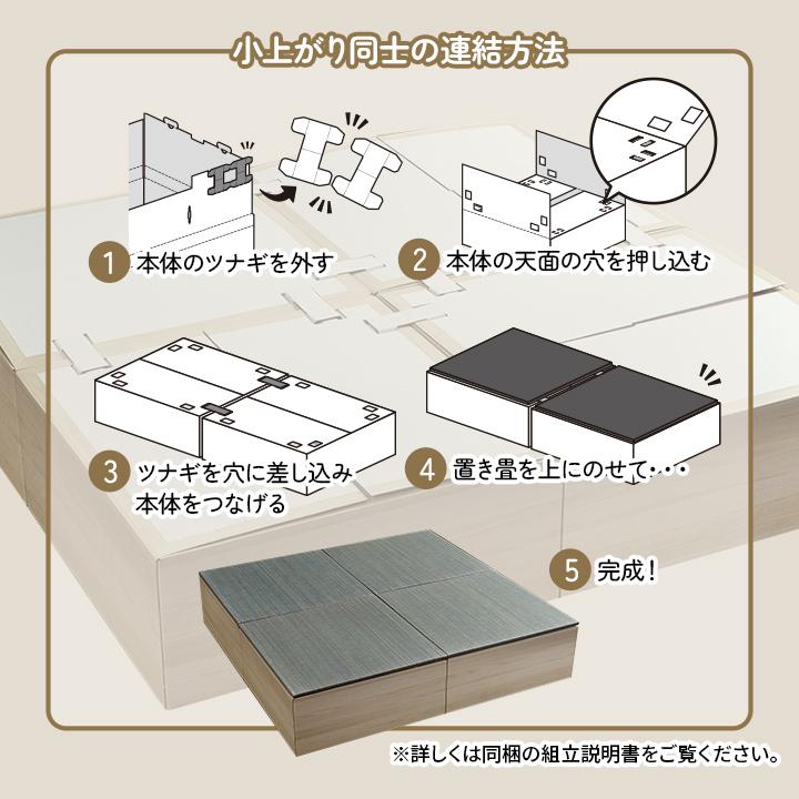 畳 ユニット 置き畳 小上がり用段ボール 和室 畳ベッド 畳ベンチ  エコ 軽量 簡単 70×70×28cm 無地  609565｜interiaititaya｜14