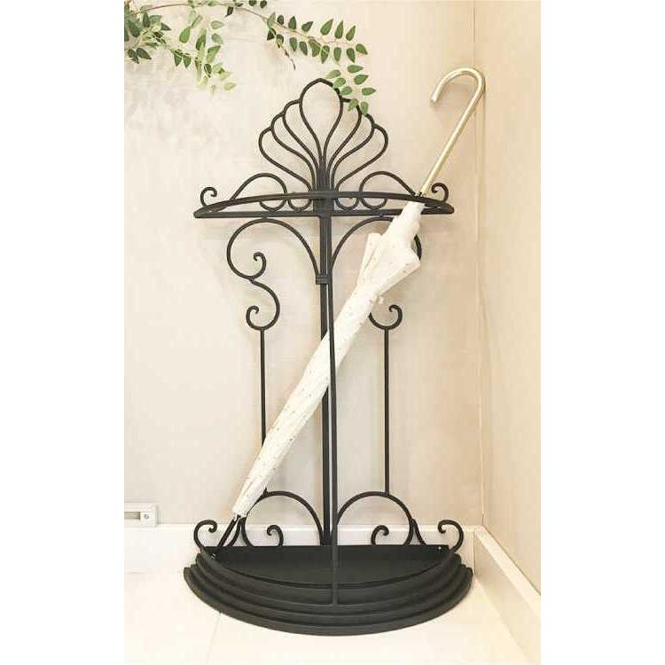 傘立て 傘たて アンブレラスタンド アイアン アンティーク調 おしゃれ 外国風 エレガント フェミニン 上品 インテリア スリム 玄関 収納 トレー付 |  | 01