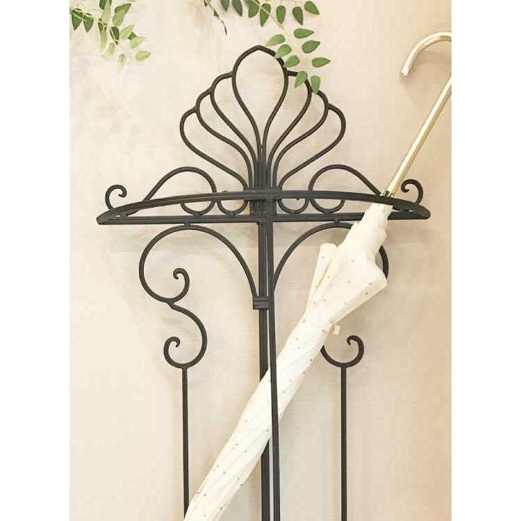 傘立て 傘たて アンブレラスタンド アイアン アンティーク調 おしゃれ 外国風 エレガント フェミニン 上品 インテリア スリム 玄関 収納 トレー付 |  | 02