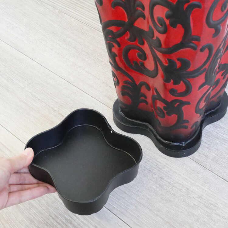 傘立て アンブレラスタンド お洒落 ワインレッド 赤 黒 派手