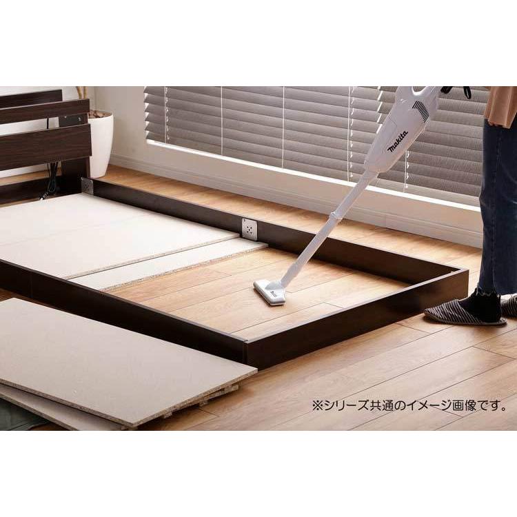 ローベッド　セミダブル　棚収納　ヘッドボード　宮付　コンセント付　ナチュラル |  | 07