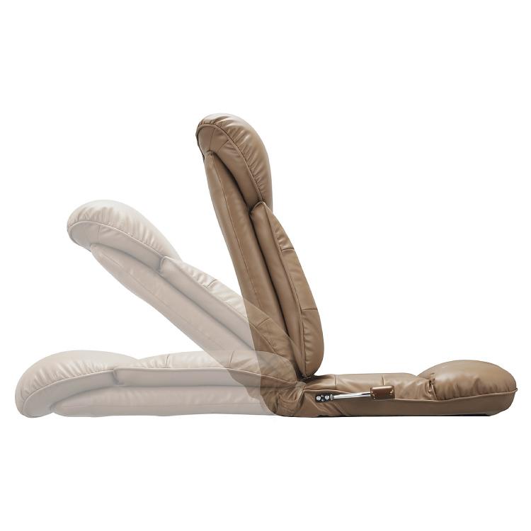 座椅子 薄型 こたつ対応 幅55cm レバー式リクライニング 肘なし 合皮 合成皮革 和室 和風 洋風 シンプル ハイバック フロアチェア 日本製 完成品 |  | 04