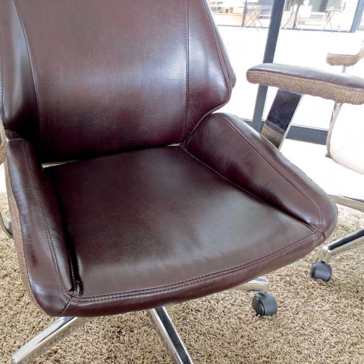 オフィスチェア ハイバック 合成レザー製 合皮 キャスター脚 5本足