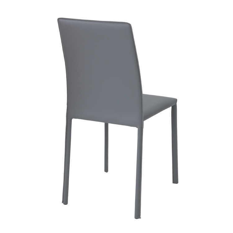 ダイニングチェア PVCレザー 合皮 合成皮革 スタッキング 積み重ね