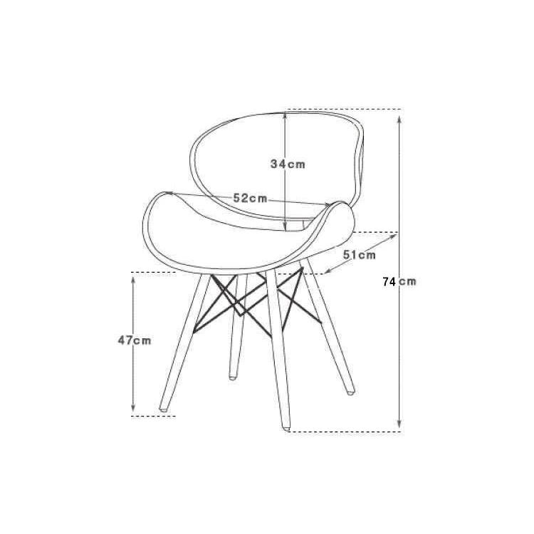 ダイニングチェア ソフトレザー製 合成皮革 合皮 ミッドセンチュリー 北欧 木製 木脚 デザイナーズ風 おしゃれ お洒落 人気 デスクチェア いす イス 椅子 安定感 |  | 20