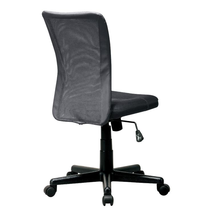 デスクチェア パソコンチェア メッシュ 椅子 昇降式 書斎用 デスクワーク 在宅用 勉強用 ロッキング シンプル ブラック 黒 モダン キャスター付き |  | 02