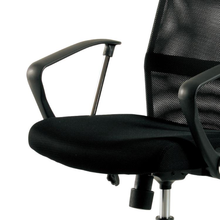 デスクチェア オフィスチェア メッシュ ハイバック スタイリッシュ ブラック シンプル 黒 ロッキング キャスター付き 書斎用 デスクワーク用 勉強用 |  | 03