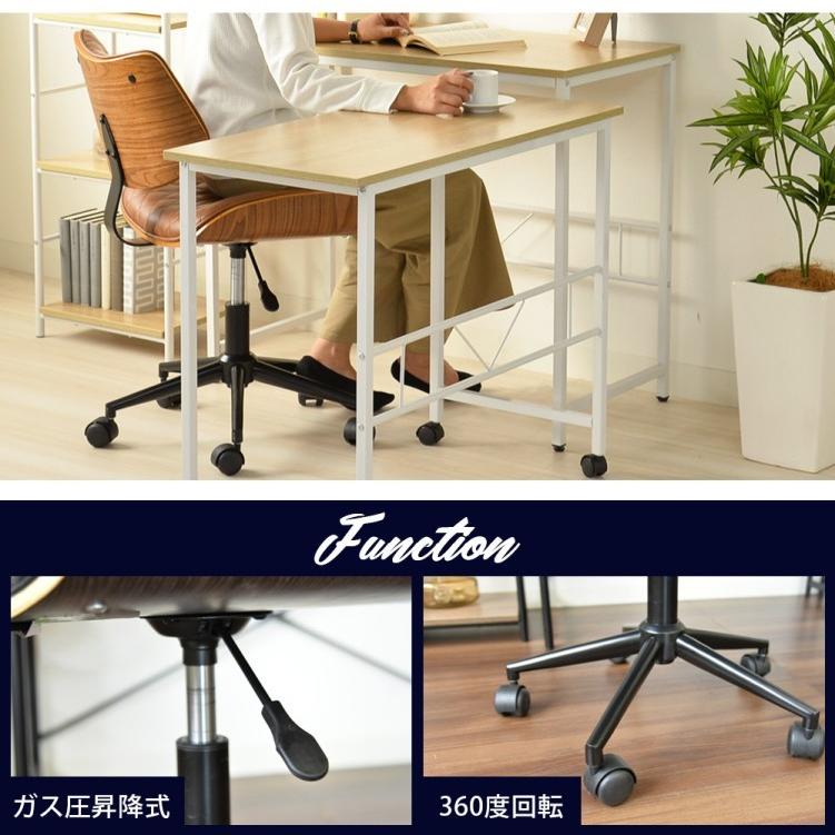 ハイデザイン・PUレザー＆ウッド調デスクチェア |  | 09