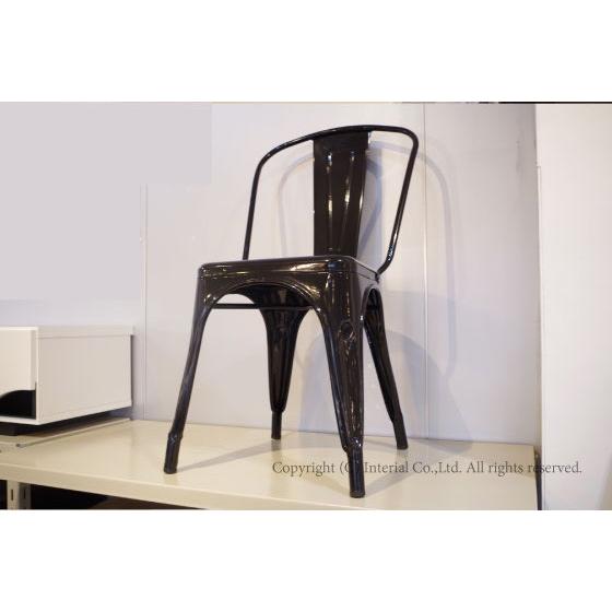 デザイナーズAチェア リプロダクト品 完成品 ブラック スチール 金属