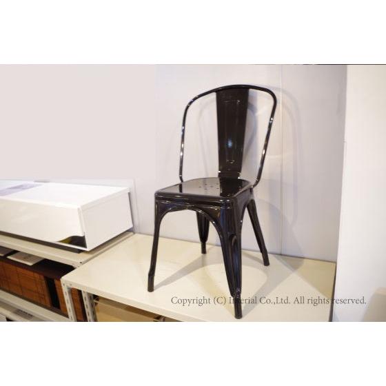 デザイナーズAチェア リプロダクト品 完成品 ブラック スチール 金属