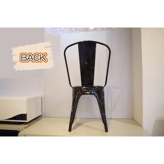 デザイナーズAチェア リプロダクト品 完成品 ブラック スチール 金属