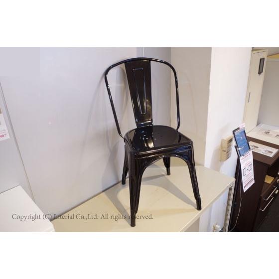 デザイナーズAチェア リプロダクト品 完成品 ブラック スチール 金属