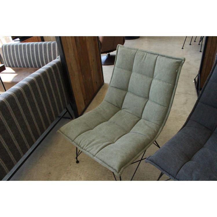 パーソナルチェア イス おしゃれ 北欧 ファブリック 布製 ふかふか グレー グリーン カーキ 肘なし スチール脚 椅子 インテリア 単品 かっこいい リラックス |  | 05