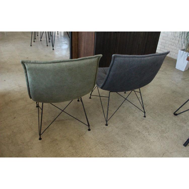 パーソナルチェア イス おしゃれ 北欧 ファブリック 布製 ふかふか グレー グリーン カーキ 肘なし スチール脚 椅子 インテリア 単品 かっこいい リラックス |  | 07