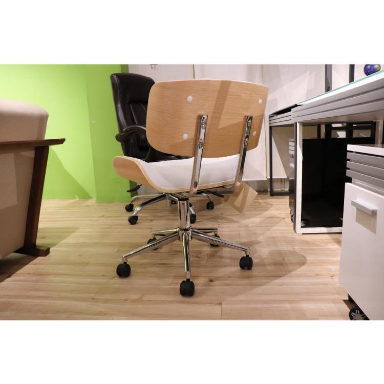 デスクチェア パソコンチェア おしゃれ ホワイト レザー 昇降式 ナチュラル シンプル ベーシック 北欧 キャスター 合皮 勉強用 一人暮らし 木目 |  | 08
