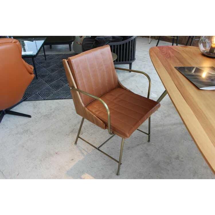 ダイニングチェア 肘付 肘掛 アンティーク 椅子 クラシック レトロ おしゃれ 合成皮革 PUレザー ゴールド ウォールナット 天然木製 無垢 スチール いす イス |  | 11