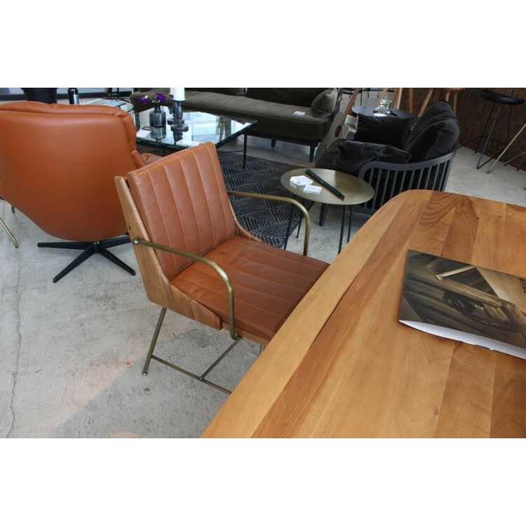 ダイニングチェア 肘付 肘掛 アンティーク 椅子 クラシック レトロ おしゃれ 合成皮革 PUレザー ゴールド ウォールナット 天然木製 無垢 スチール いす イス |  | 12