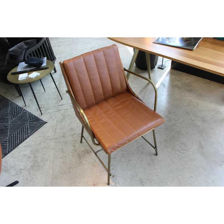 ダイニングチェア 肘付 肘掛 アンティーク 椅子 クラシック レトロ おしゃれ 合成皮革 PUレザー ゴールド ウォールナット 天然木製 無垢 スチール いす イス |  | 02