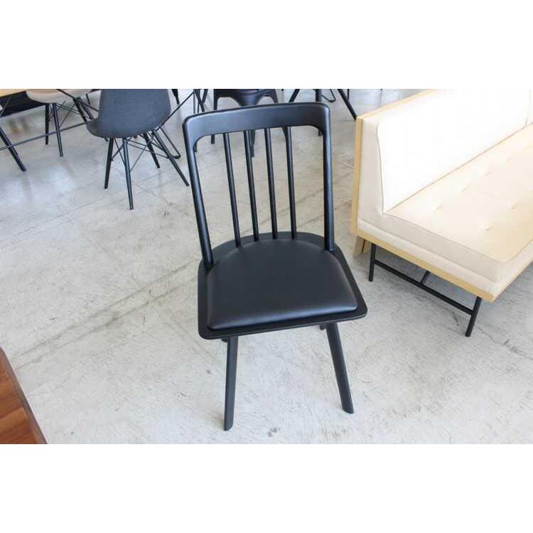 レトロデザイン　回転椅子　1人がけ　モダン アームチェア 合成皮革　黒　木製② 超 安い家具・インテリア - レトロデザイン 回転椅子 1人がけ モダン