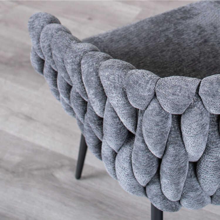 モコモコ感がセレブで上品なラウンジチェア ファブリック製 レッド色 おしゃれ 高級感 ダイニングチェア デスクチェア カフェチェア 食卓用いす 布 スチール |  | 05