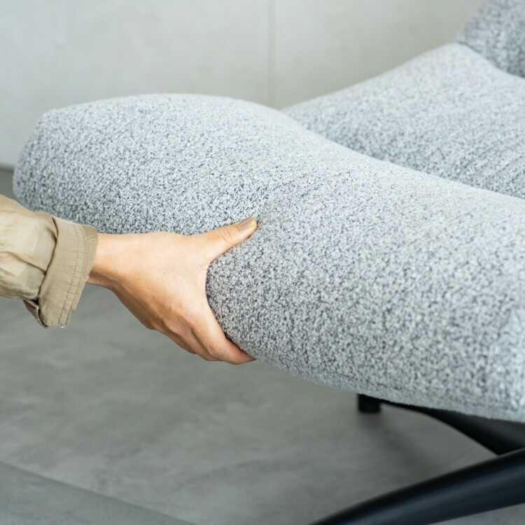 あぐらもかけるワイドでゆったり回転式ソファー ひとりがけ おしゃれ かわいい リラックスチェア パーソナルチェア リビング 書斎 ライトグレー ダークグレー |  | 08