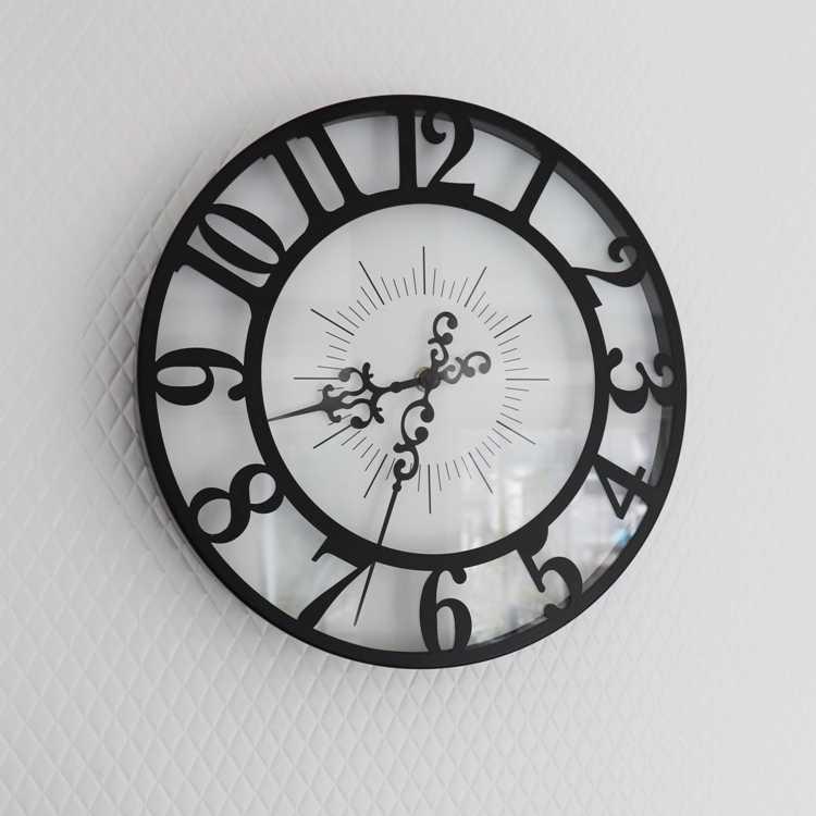 壁掛け時計 アンティーク クラシック かわいい エレガント モノトーン