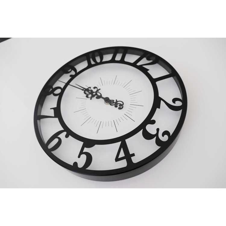 壁掛け時計 アンティーク クラシック かわいい エレガント モノトーン