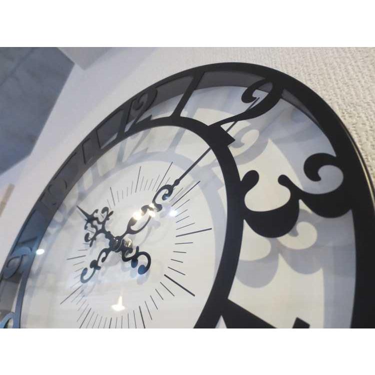 壁掛け時計 アンティーク クラシック かわいい エレガント モノトーン