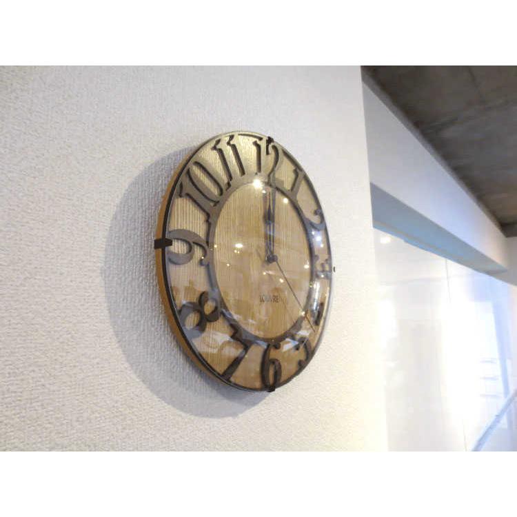 壁掛け時計 電波時計 ブラウン クラッシック アンティーク 天然木 木製