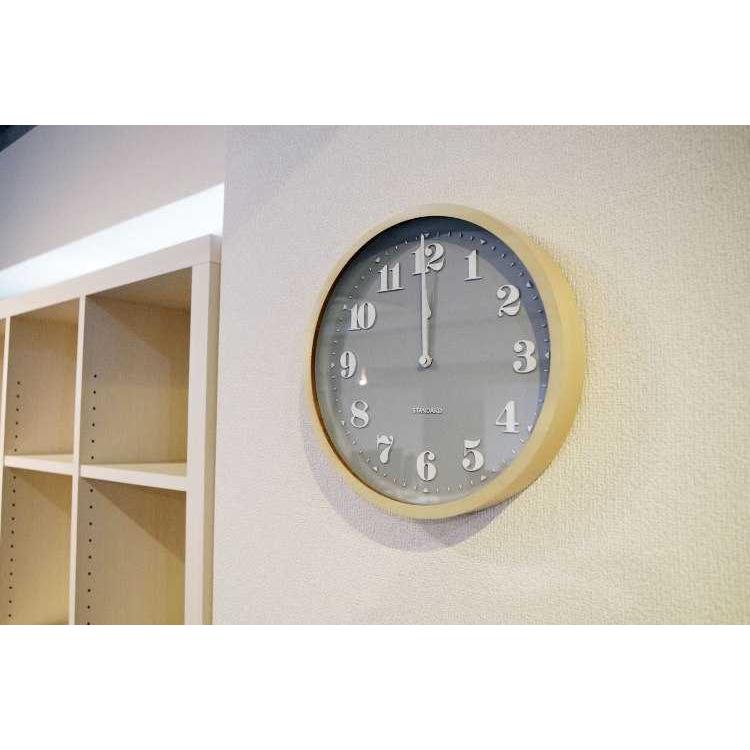 壁掛け時計　電波時計　シンプル　北欧　ナチュラル　グレー　おしゃれ　30cm　リビング　子供部屋　リビング用　丸い　ウッド |  | 09