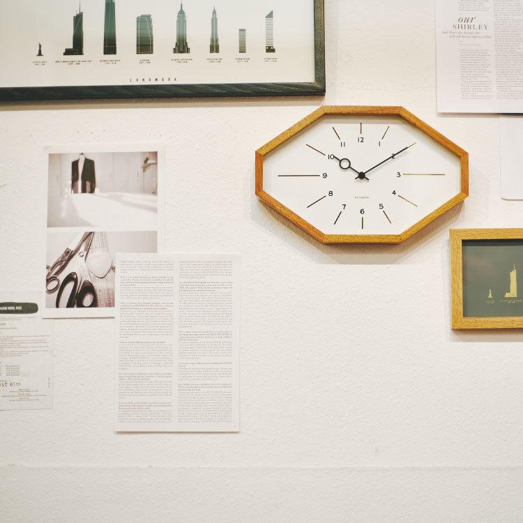 壁掛け時計　電波時計　木製　八角形　ホワイト　ブラック　モノトーン　モダン　北欧　オシャレ　個性的　高級感　天然木　ゴールド　インテリア　離島配送不可 |  | 07