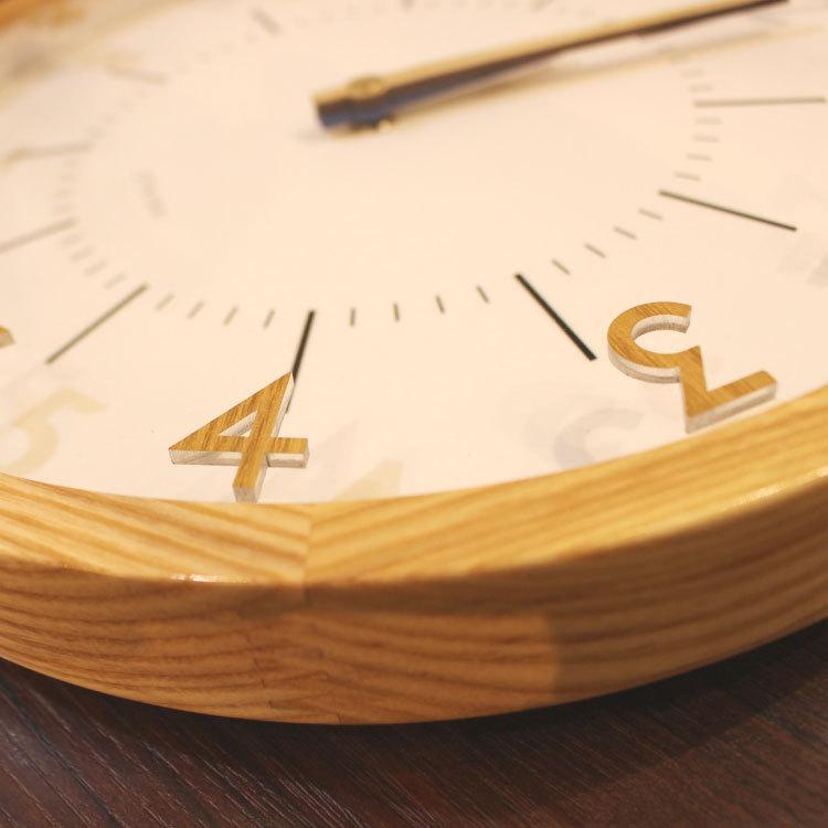 壁掛け時計　電波　北欧　ナチュラル　木製　おしゃれ　シンプル　ブラウン　レトロ　インテリア　直径30cm　ウォールクロック　ウッド |  | 12
