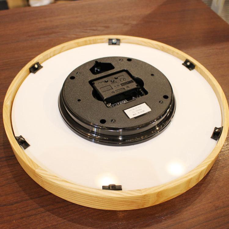壁掛け時計　電波　北欧　ナチュラル　木製　おしゃれ　シンプル　ブラウン　レトロ　インテリア　直径30cm　ウォールクロック　ウッド |  | 13