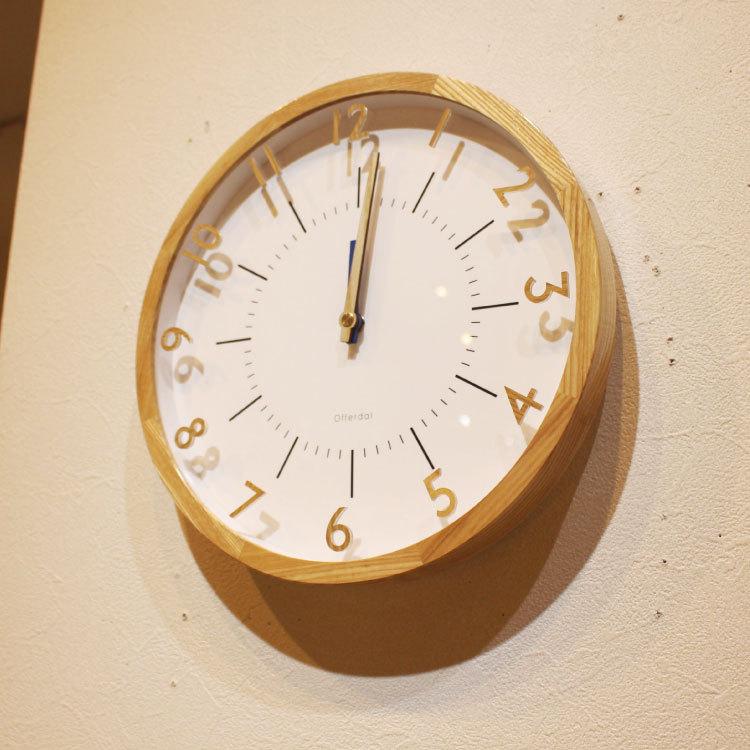 壁掛け時計　電波　北欧　ナチュラル　木製　おしゃれ　シンプル　ブラウン　レトロ　インテリア　直径30cm　ウォールクロック　ウッド |  | 06
