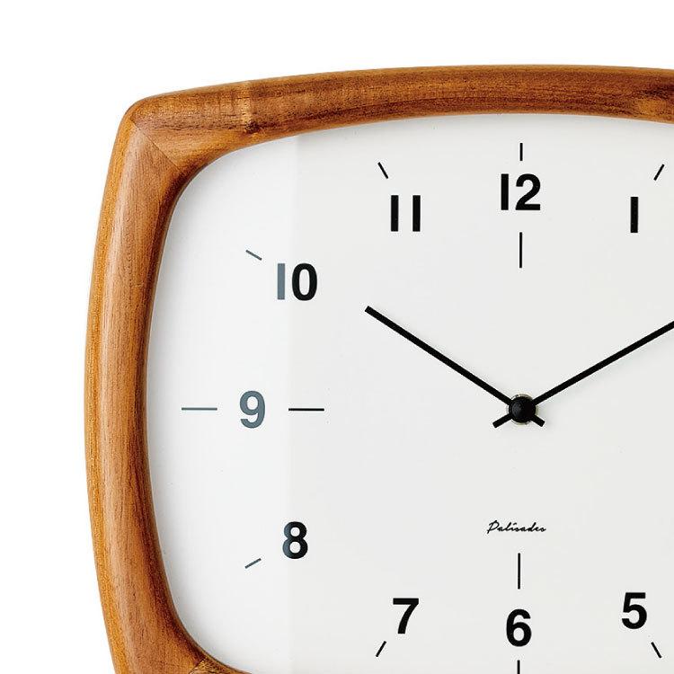 壁掛け時計　電波　四角　スクエア　木製　おしゃれ　シンプル　北欧　ナチュラル　ライトブラウン　アンティーク　上品　ウッド　インテリア時計 |  | 02