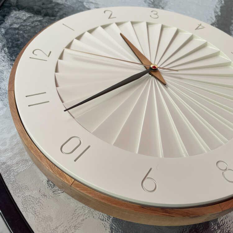 掛け時計 壁掛け時計 アイボリー ナチュラル 木製フレーム おしゃれ 直径30 北欧 モダン インテリア 無音 静か 連続秒針 リビング用 寝室用 |  | 04
