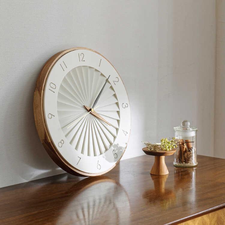掛け時計 壁掛け時計 アイボリー ナチュラル 木製フレーム おしゃれ 直径30 北欧 モダン インテリア 無音 静か 連続秒針 リビング用 寝室用 |  | 08
