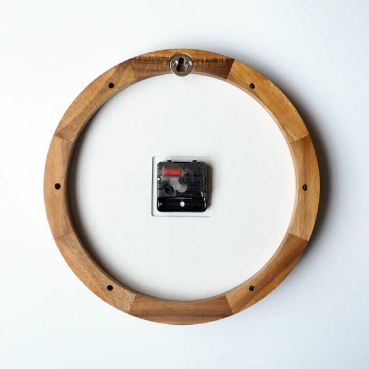 掛け時計 壁掛け時計 アイボリー ナチュラル 木製フレーム おしゃれ 直径30 北欧 モダン インテリア 無音 静か 連続秒針 リビング用 寝室用 |  | 10