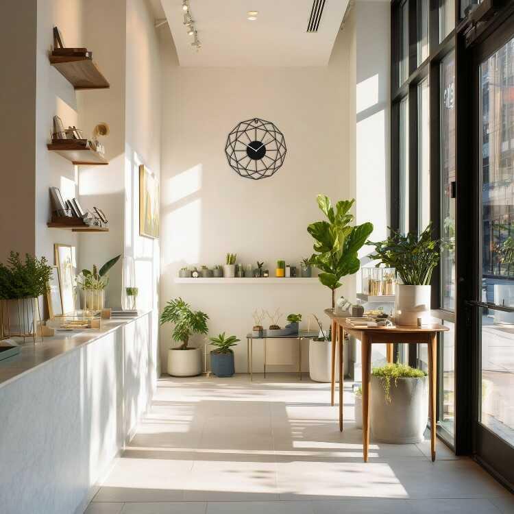 黒の幾何学模様のかっこいい壁掛け時計 モダンアートでおしゃれなウォールクロック 静かな連続秒針 スイープムーブメント 大きい直径40cm リビング居間 書斎 |  | 06