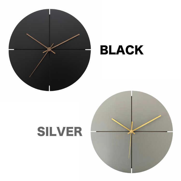 ブラックボディーのかっこいい壁掛け時計 モダンな黒のウォールクロック 連続秒針 スイープムーブメント 静音 直径30cm リビング 書斎 寝室 おしゃれ木目調針 |  | 03