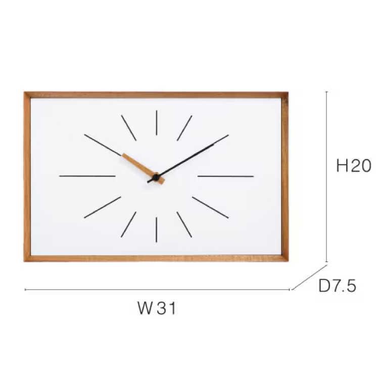タテとヨコ両方OKの高級な両面壁掛け時計 天然木アカシア製 静かなスイープムーブメント ウォールクロック 連続秒針 お洒落 ダイニング 静音 シンプル リビング |  | 14