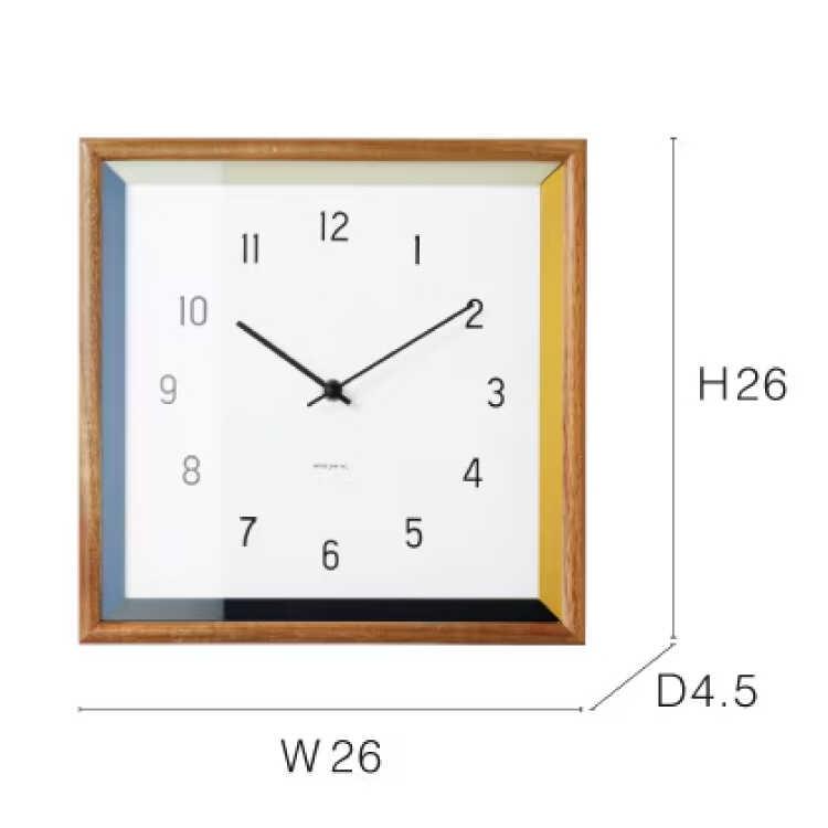 天然木製・四角形の高級壁掛け時計 静かな連続秒針 音なし スイープムーブメント ウォールクロック 静音 ブルー レッド リビング ベッドルーム 書斎 インテリア |  | 11