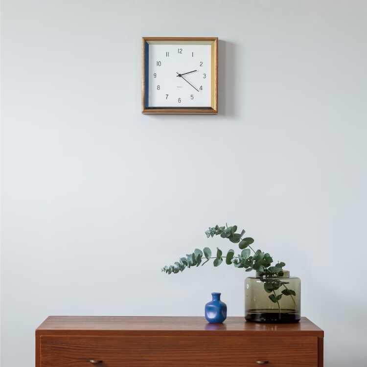 天然木製・四角形の高級壁掛け時計 静かな連続秒針 音なし スイープムーブメント ウォールクロック 静音 ブルー レッド リビング ベッドルーム 書斎 インテリア |  | 09