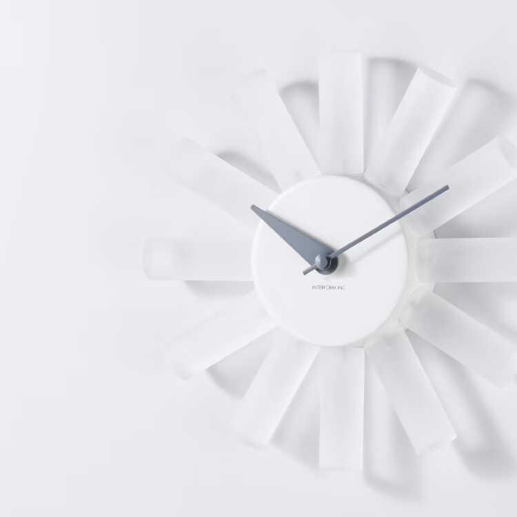 半透明のミッドセンチュリー風モダン壁掛け時計 ウォールクロック 無音 音なし 静音 スイープムーブメント 連続秒針 おしゃれ リビング ダイニング インテリア |  | 04