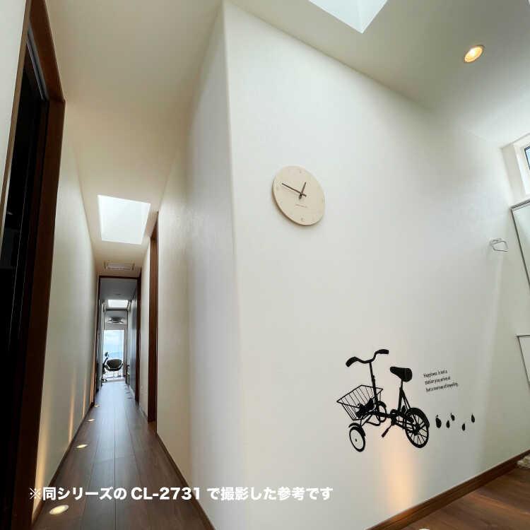 可愛いけど高級な本格派！天然木バーチ製の北欧風ウォールクロック 静かな連続秒針 スイープムーブメント おしゃれ かわいい キュート 寝室 子供部屋 壁掛け時計 |  | 11