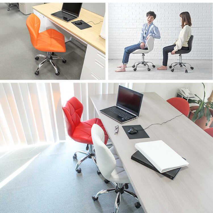 パソコンチェア チェア デスクチェア おしゃれ コンパクト 椅子 学習チェア 合皮 レザー 昇降 回転式 白 在宅勤務 いす 新生活 リモートワーク |  | 09