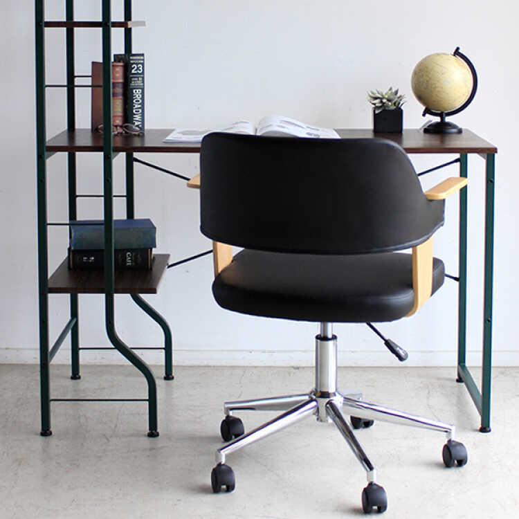 デスクチェア 合皮 レザー ブラック おしゃれ モダン 北欧 ナチュラル 黒 書斎用 パソコンチェア キャスター 勉強用 一人暮らし 新生活 おすすめ |  | 14