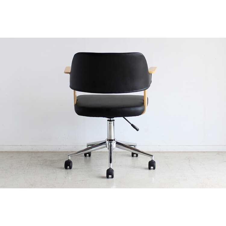 デスクチェア 合皮 レザー ブラック おしゃれ モダン 北欧 ナチュラル 黒 書斎用 パソコンチェア キャスター 勉強用 一人暮らし 新生活 おすすめ |  | 04